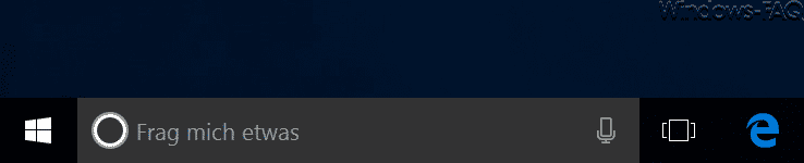 Cortana Suchtext „Frag mich etwas“ durch eigenen Text ersetzen