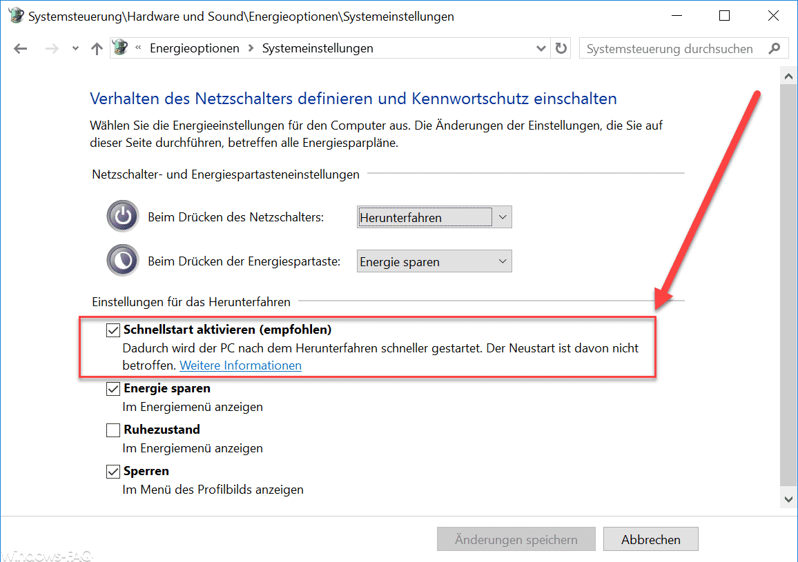 Windows PC startet neu anstatt herunterzufahren