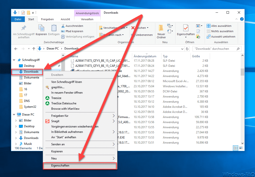 Download Ordner Eigenschaften