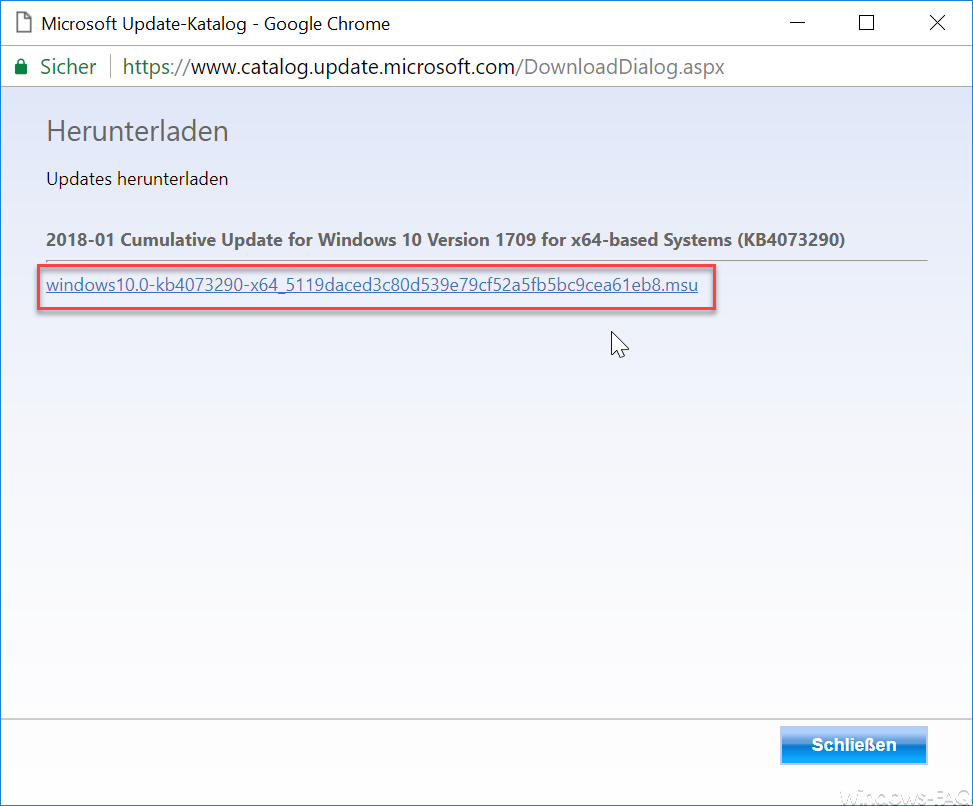 MSU Datei downloaden