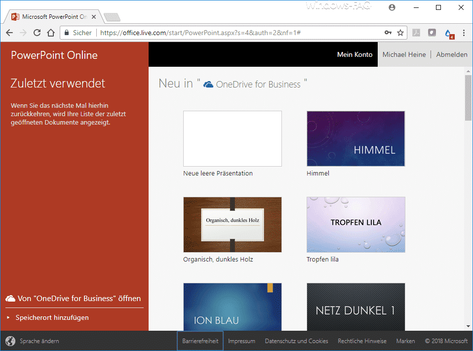 Microsoft PowerPoint Online