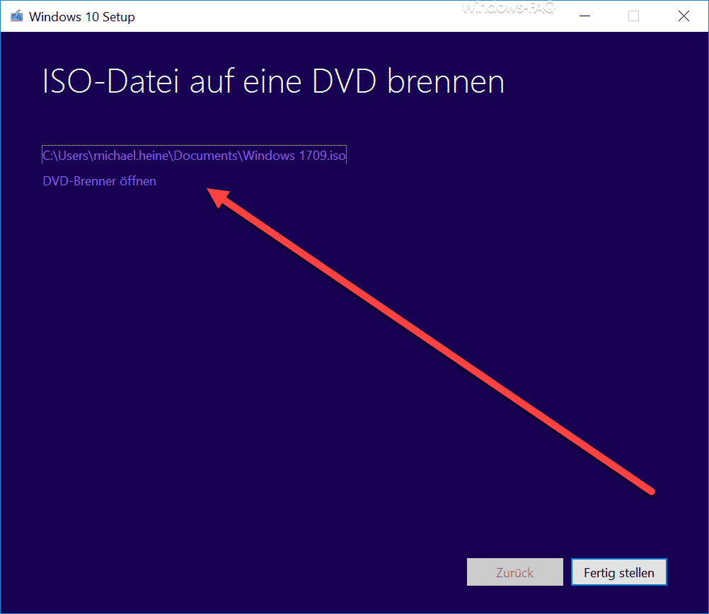WIndows 10 ISO-Datei auf eine DVD brennen