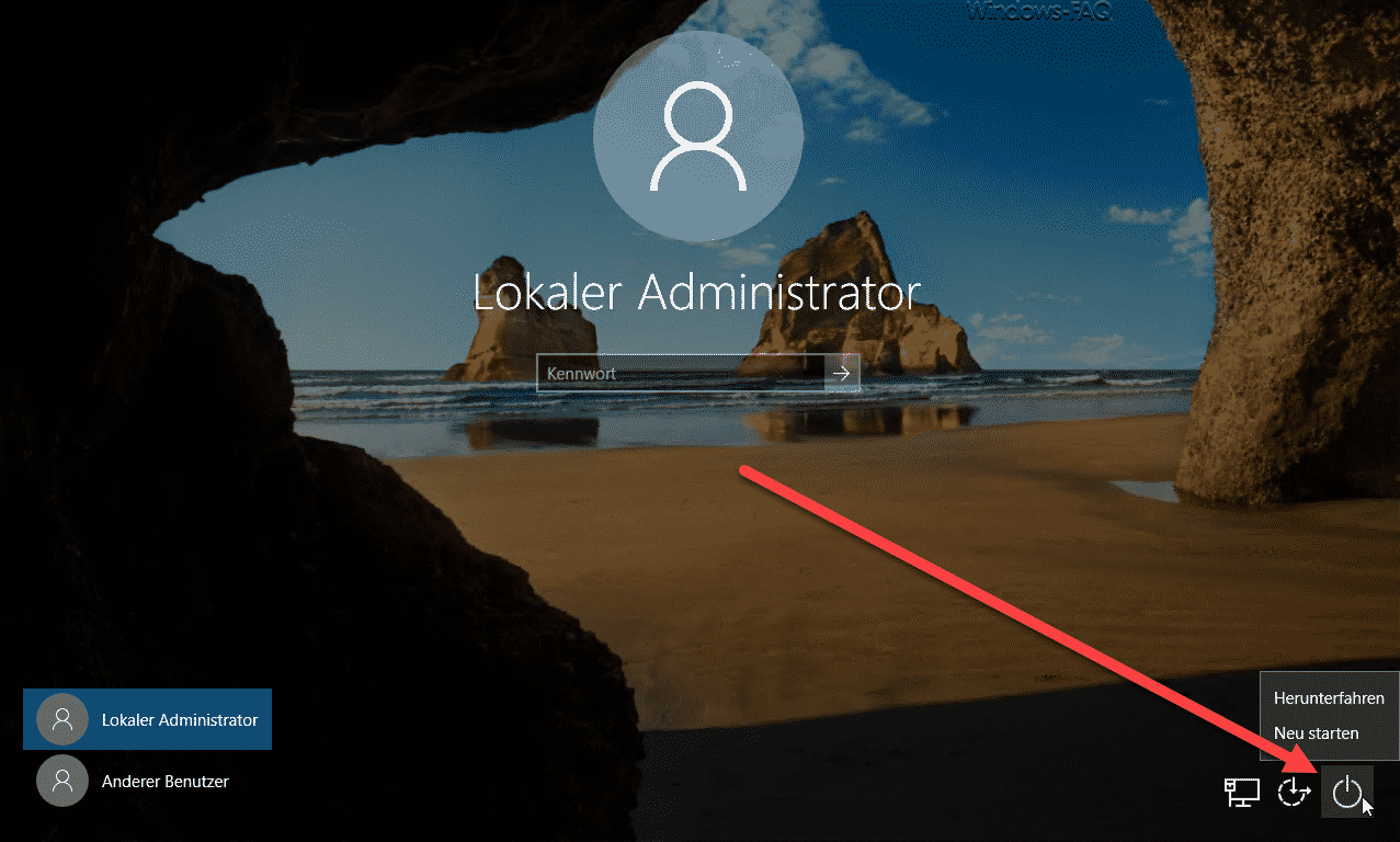 Shutdown Icon vom Windows Anmeldebildschirm per GPO entfernen