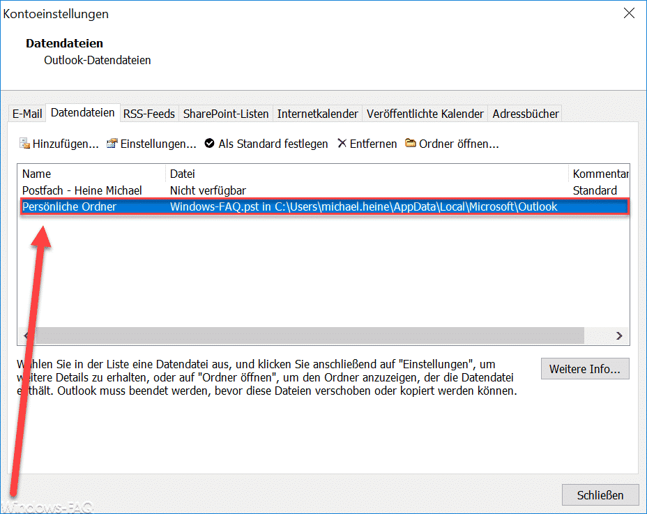PST Datei Outlook 2007