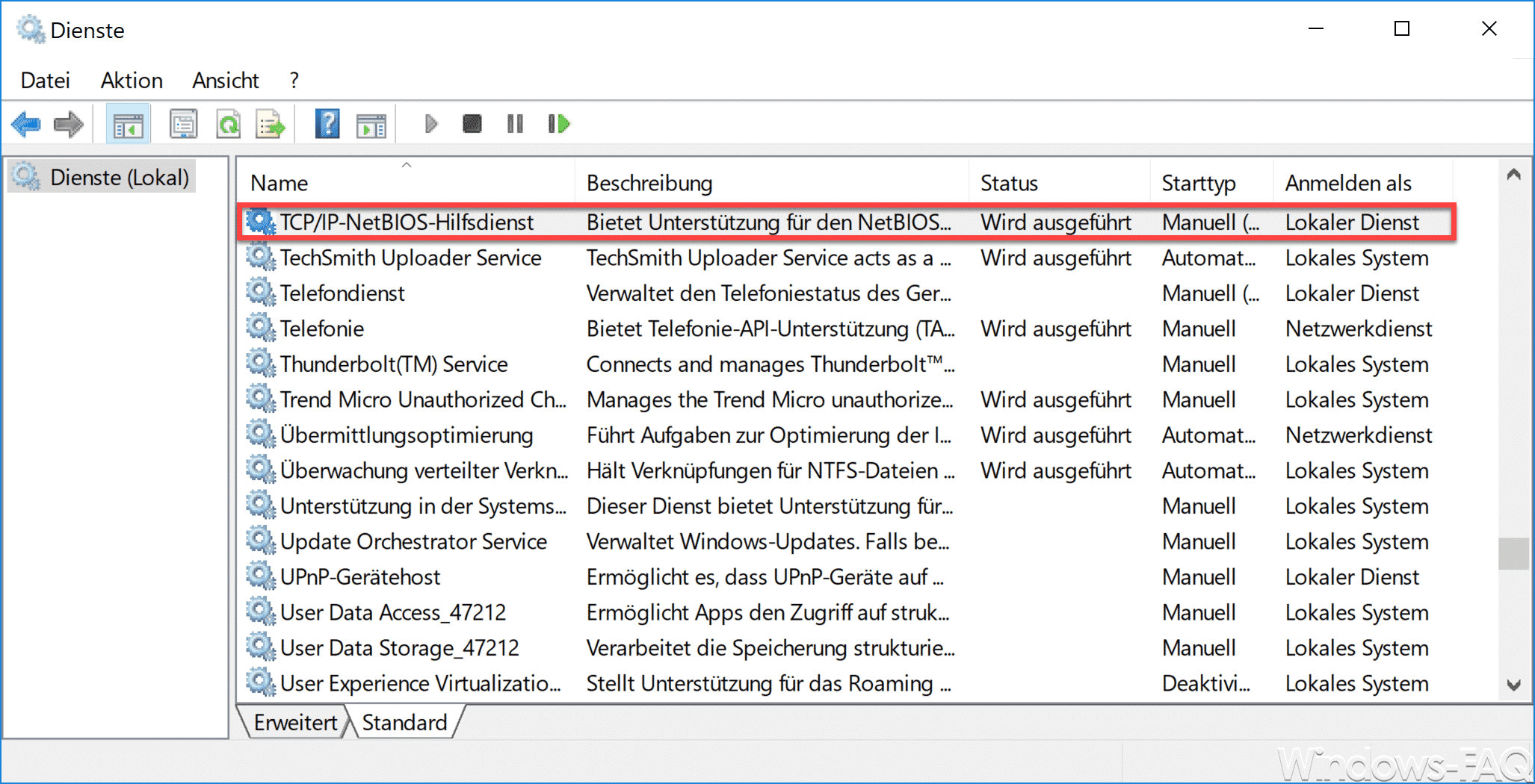 TCP IP-NetBIOS-Hilfsdienst