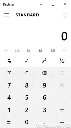 Windows 10 Rechner