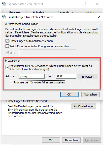 inetcpl.cpl Proxyserver