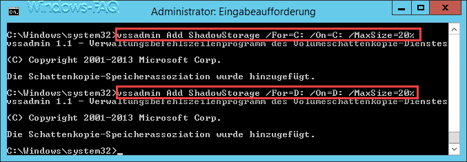 Schattenkopien Fehler bei der Initialisierung Fehlercode 0x80070005 Zugriff verweigert