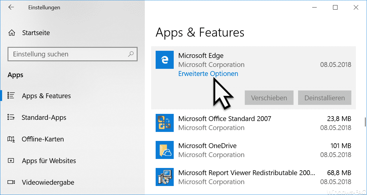 Microsoft Edge Browser beenden, zurücksetzen oder reparieren