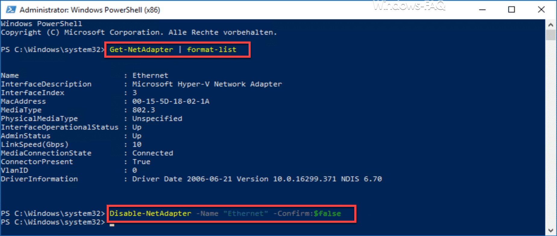 Disable-NetAdapter
