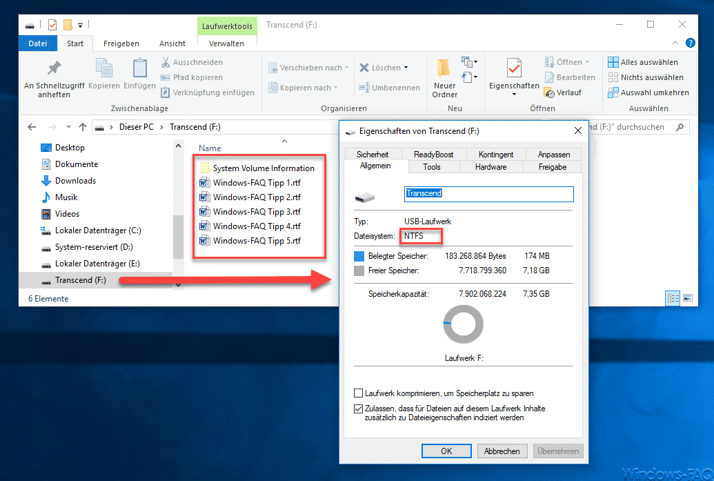 FAT32-Datenträger ohne Datenverlust in NTFS Format konvertieren