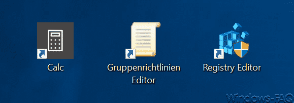 Shortcuts für Programme