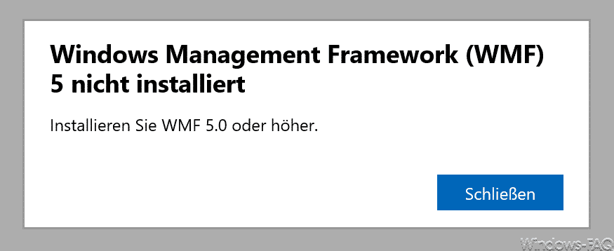 Windows Management Framework (WMF) 5