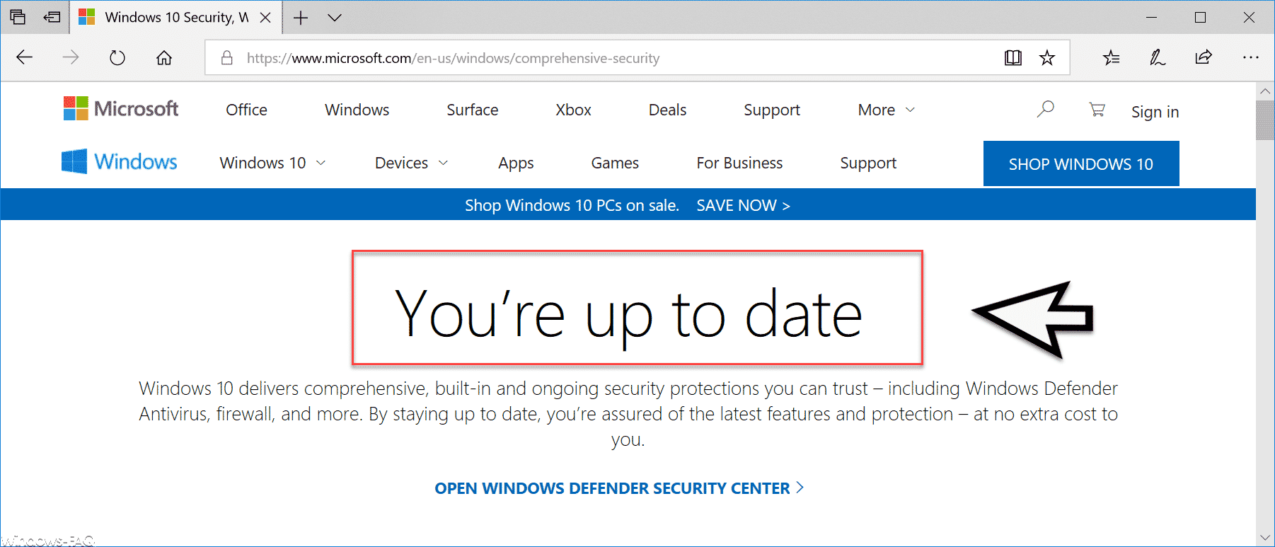 Überprüfen ob Windows 10 auf dem aktuellsten Stand ist