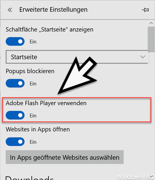 Adobe Flash Player verwenden