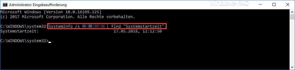 Systemstartzeit