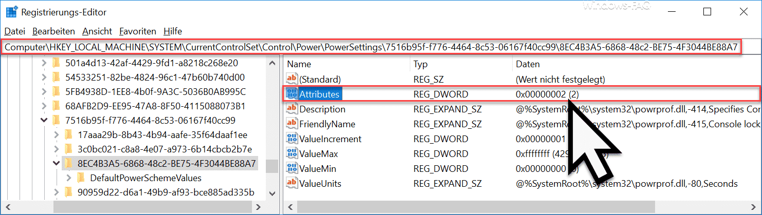 Attributes Registry