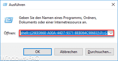 Druckeranzeige aufrufen