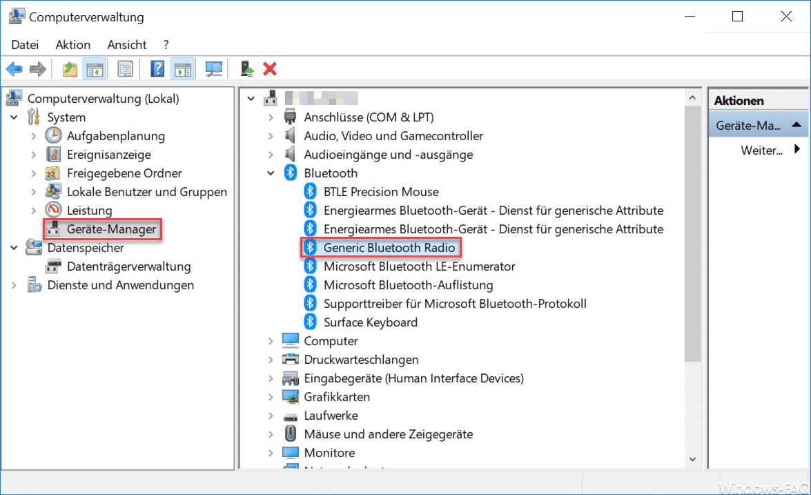 Herausfinden welche Bluetooth-Version verwendet wird