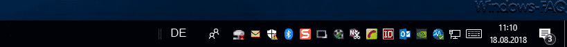Taskleistensymbole (Systemsymbole) der Taskleiste nur auf dem 2. Monitor darstellen bzw. verschieben