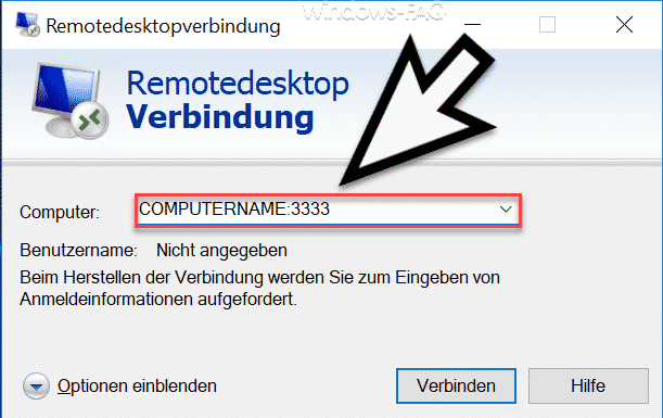 Standard RDP Port 3389 ändern