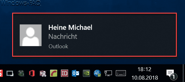 Windows 10 Benachrichtigung