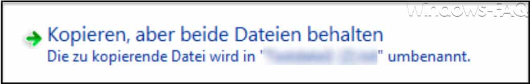 Kopieren aber beide Dateien behalten