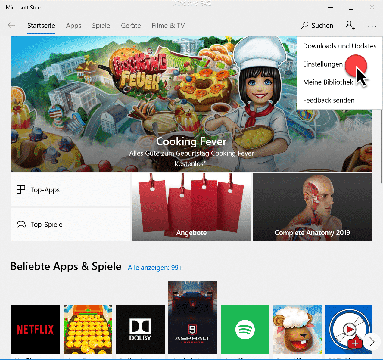 Windows Apps automatische Aktualisierung deaktivieren