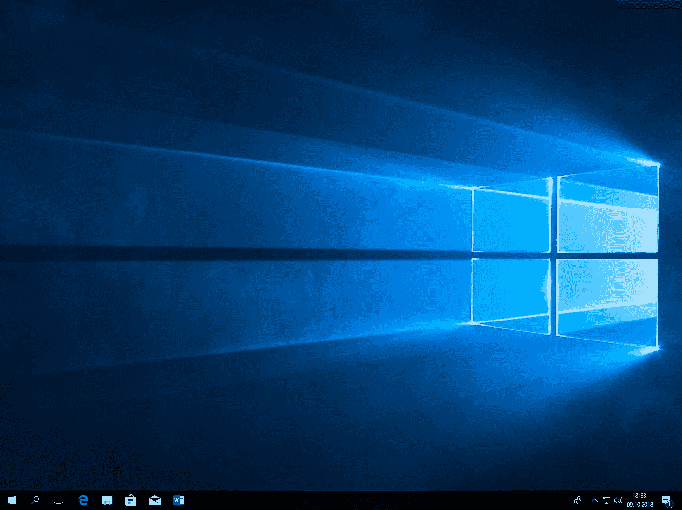 Windows Desktop ohne Desktopsymbole