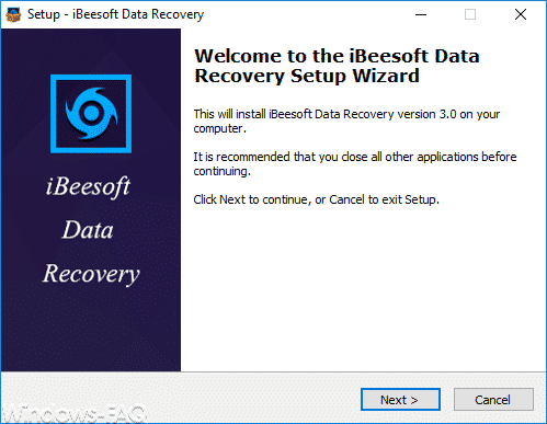 iBeeSoft Data Recovery Wizard Installation