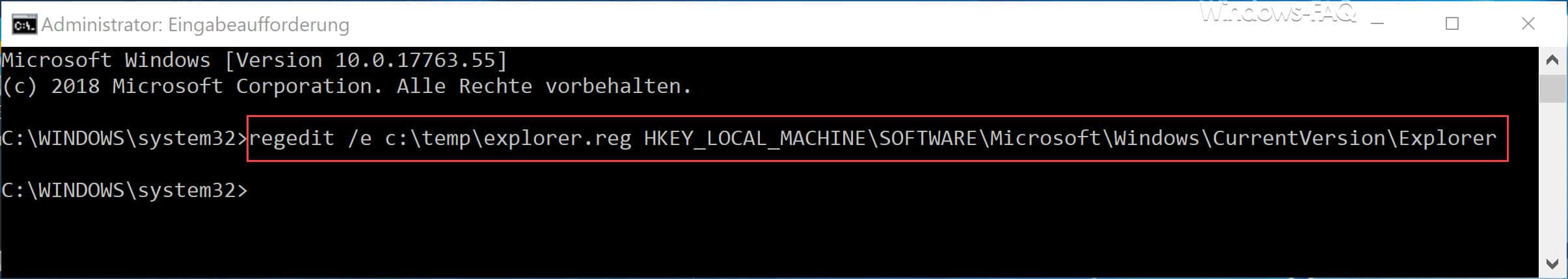 regedit Export
