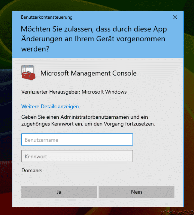 Benutzerkontensteuerung