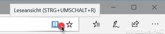 Edge Leseansicht Symbol