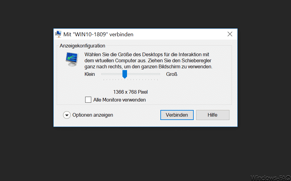 Aktivieren des erweiterten Sitzungsmodus bei Hyper-V VMs