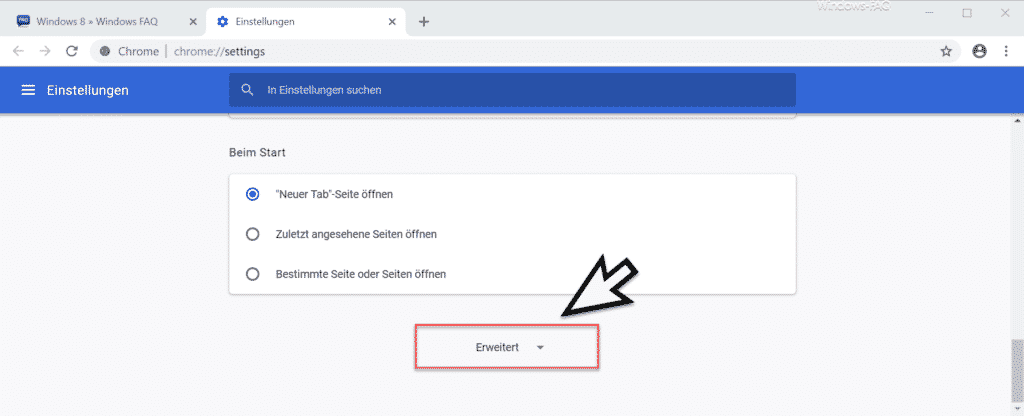 Chrome Erweitert