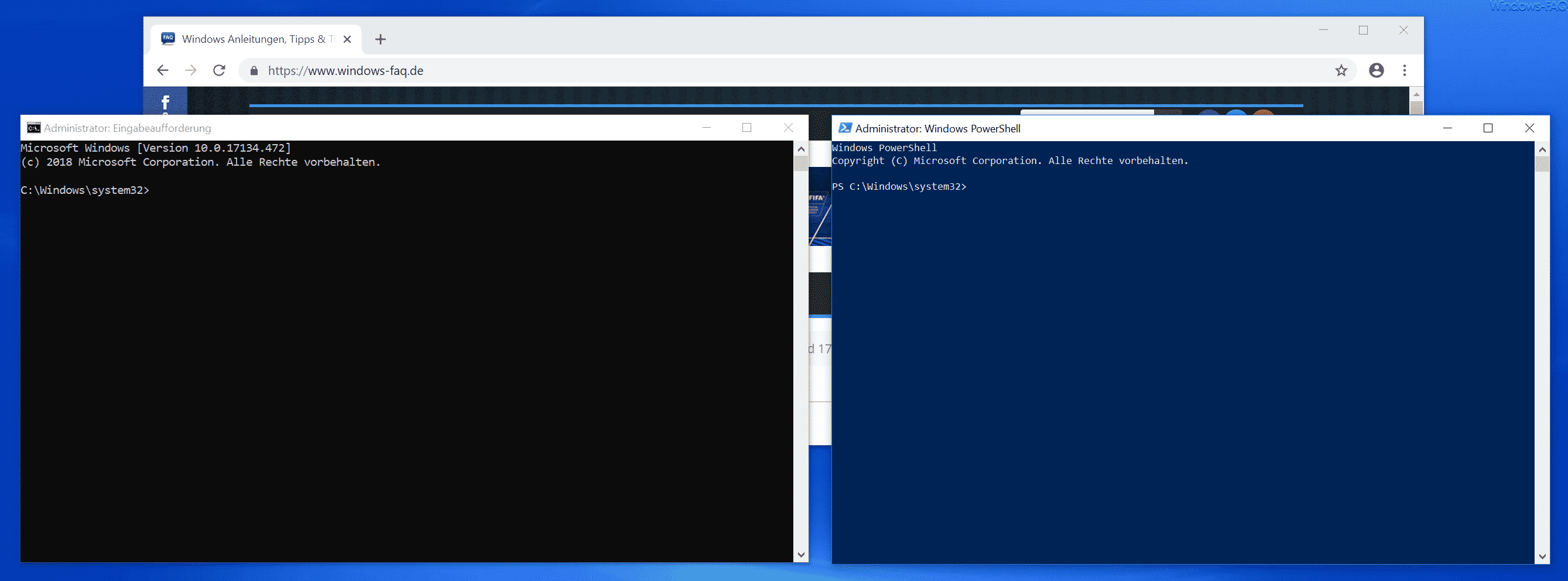 Eingabeauforderung und PowerShell Konsole