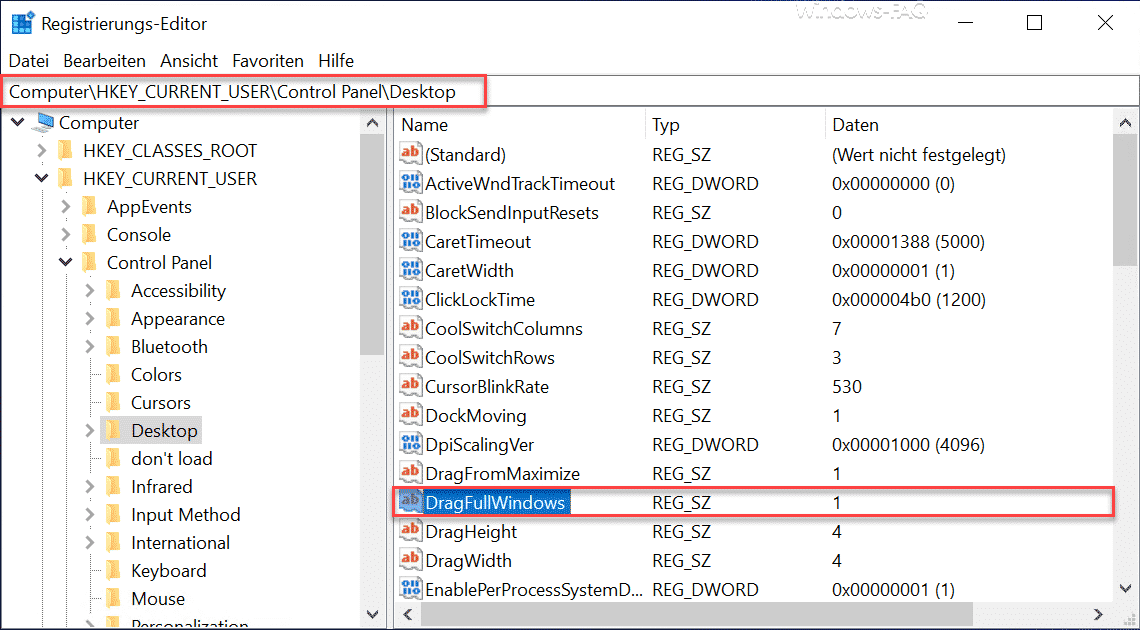 DragFullWindows