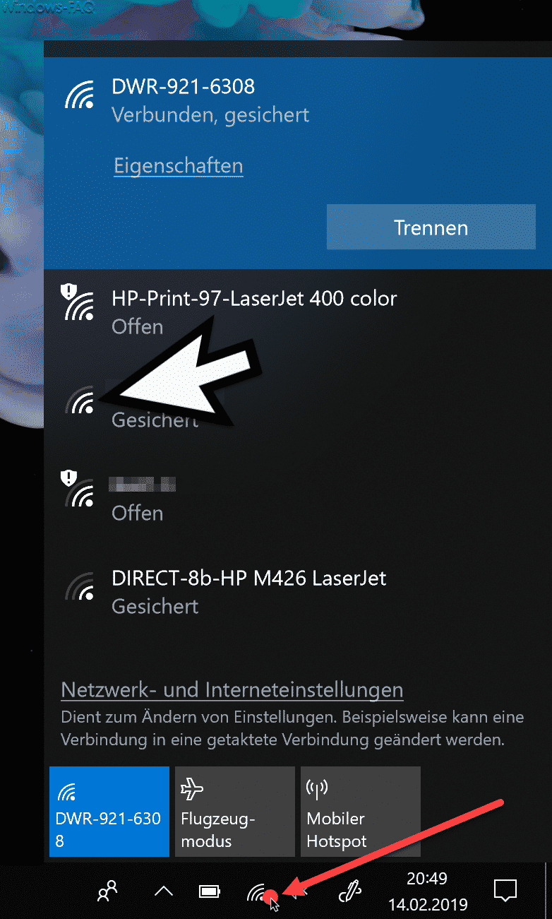 WLAN Signalstärke