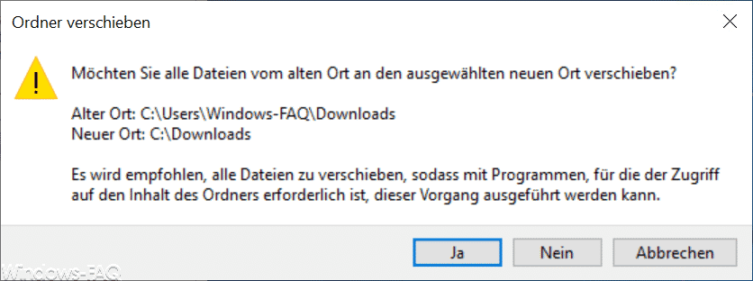 Alle Dateien vom Download Ordner verschieben