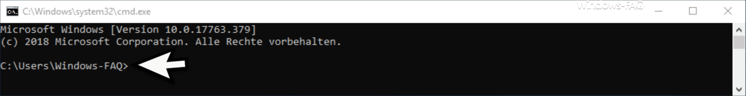 CMD aufrufen Username anzeigen
