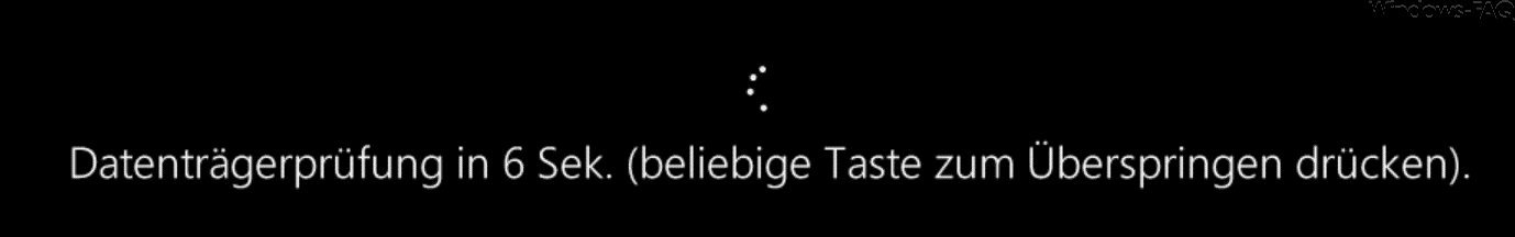 Datenträgerüberprüfung in Sekunden