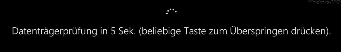 Datenträgerüberprüfung in Sekunden