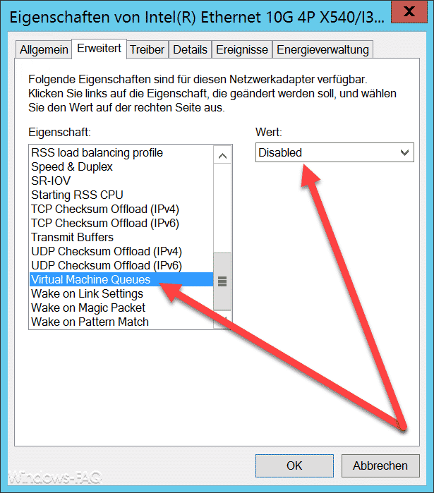Hyper-V VMs reagieren langsam beim Netzwerkverkehr – VMQ deaktivieren