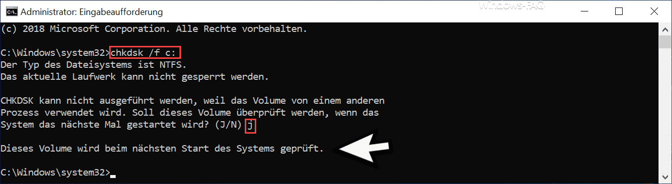 Mit CHKDSK Fehler im Dateisystem finden und beheben