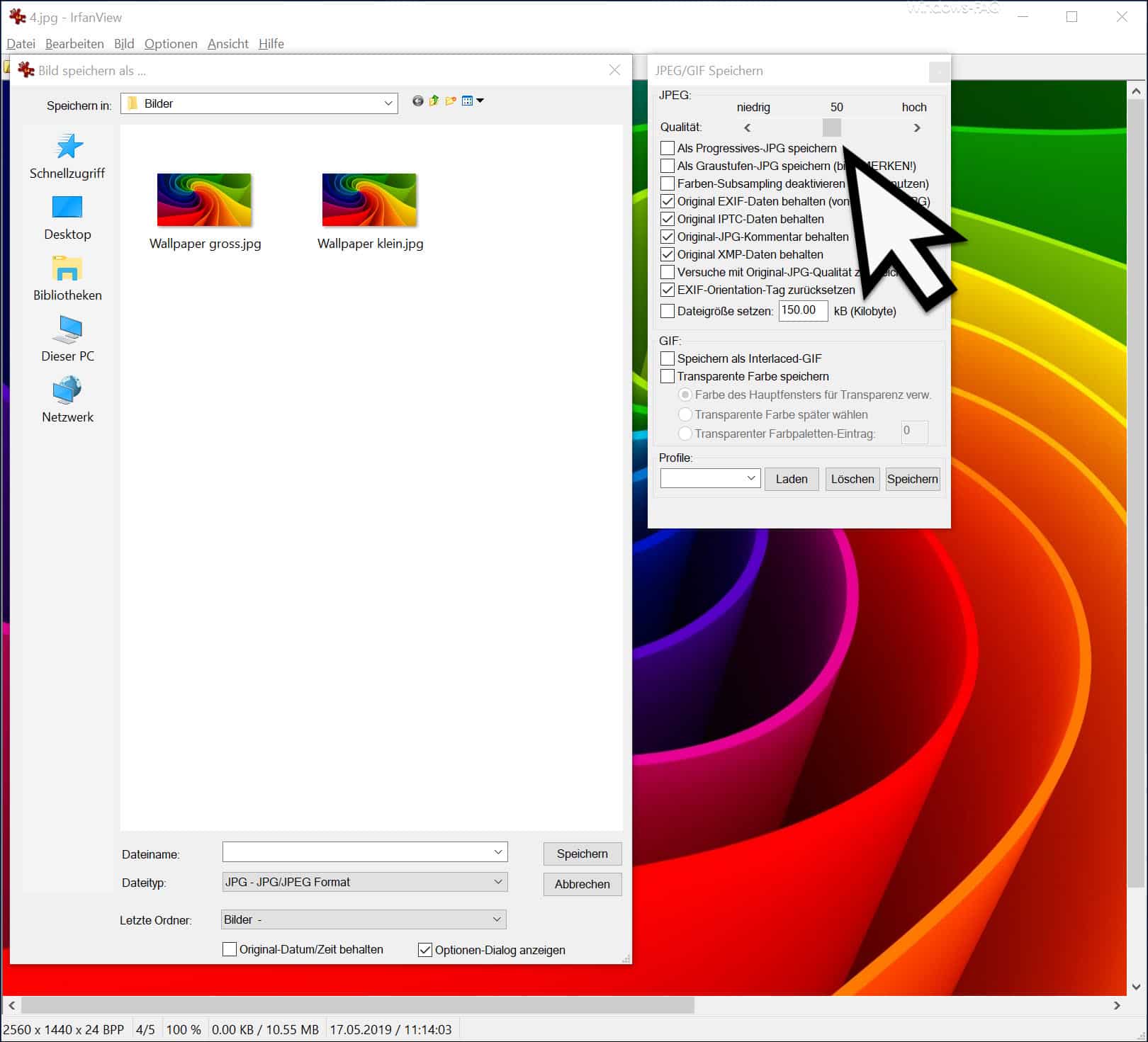 Dateigröße von Bildern und Fotos einfach verkleinern unter Windows