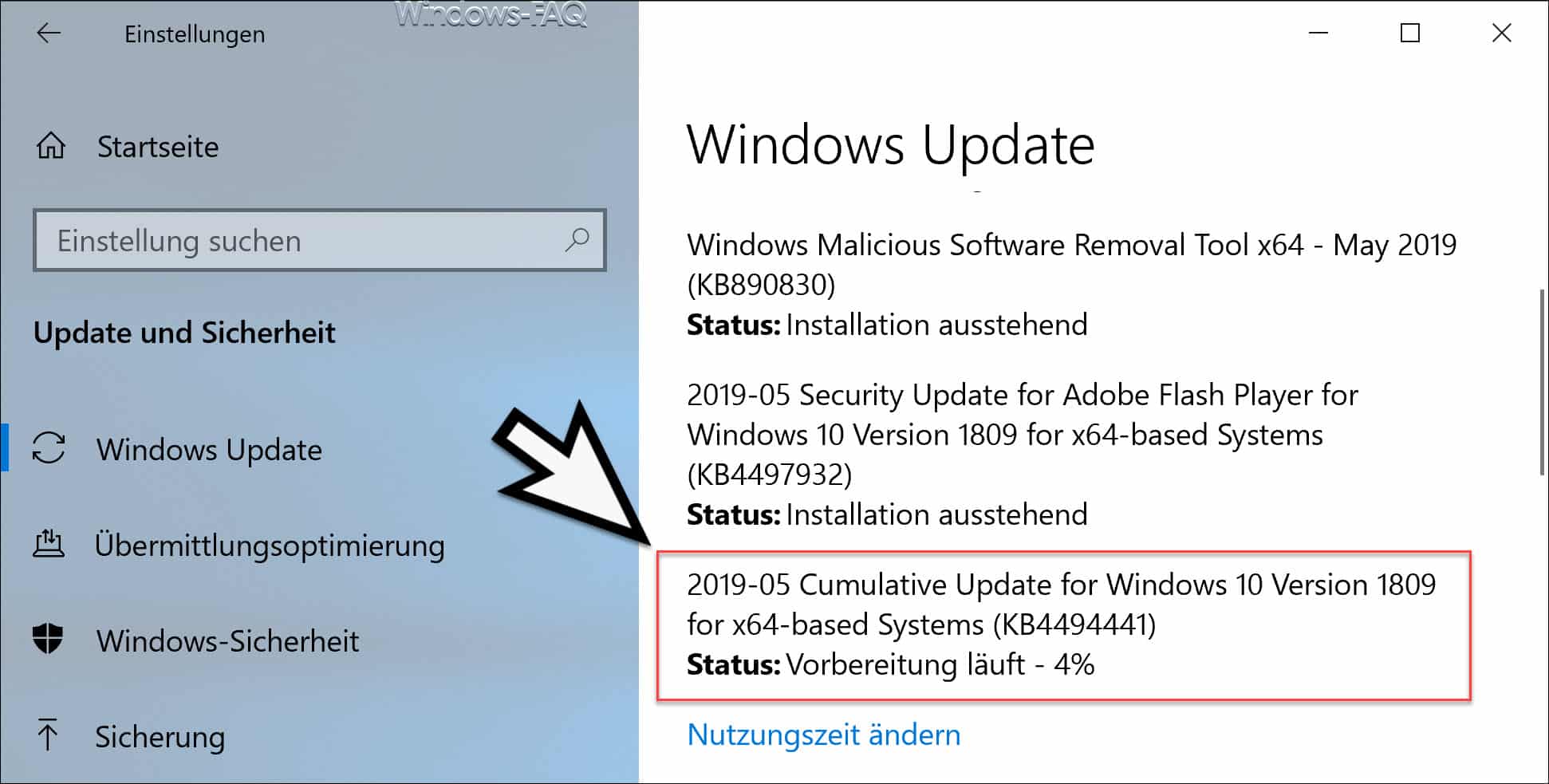 Download KB4494441 für Windows 10 Version 1809 Build 17763.503