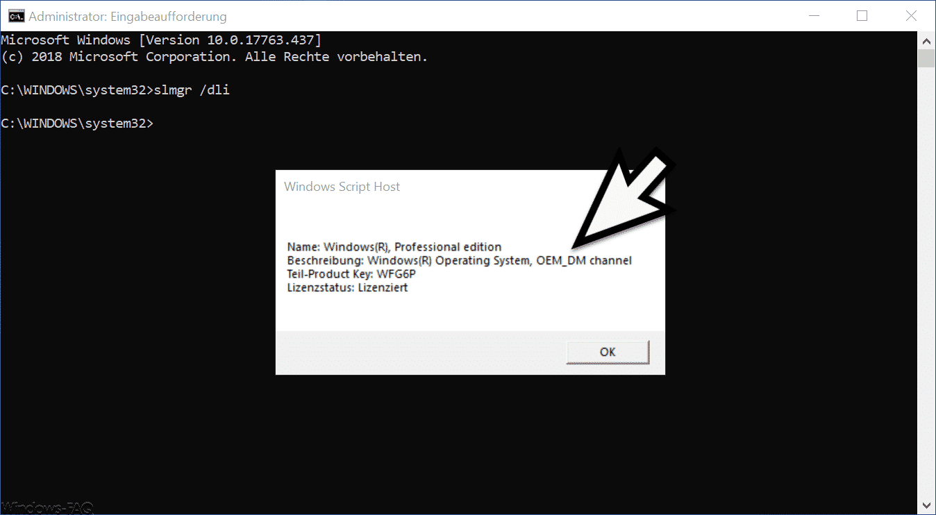 Herausfinden welche Windows 10 Lizenz installiert ist (OEM, Retail oder Volumen-Lizenz)