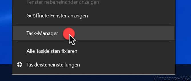 Task-Manager aufrufen