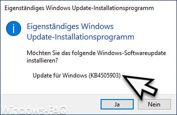 Download KB4505903 für Windows 10 Version 1903 (18362.267)