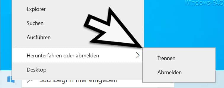 Trennen - Abmelden